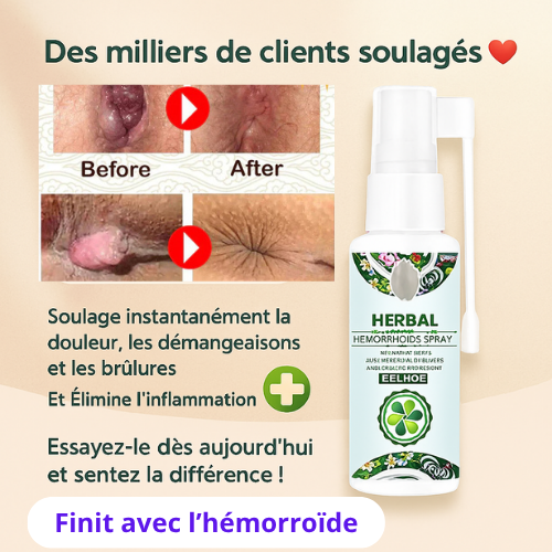 Spray Anti-Hémorroïde HERBAL: Soulage instantanément la douleur, les démangeaisons les brûlures Et Elimine l'inflammation (TOGO)