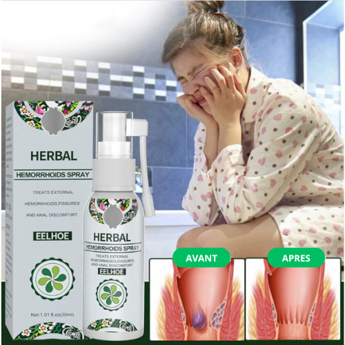 Spray Anti-Hémorroïde HERBAL: Soulage instantanément la douleur, les démangeaisons les brûlures Et Elimine l'inflammation (TOGO)